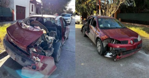 Dos jóvenes alcoholizados provocaron destrozos y se salvaron de milagro en Viedma