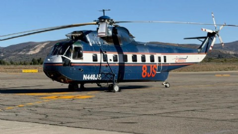 Río Negro pone su helicóptero al servicio de Chubut contra los incendios