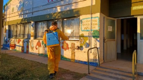 VIDEO | Continúan los trabajos de mantenimiento en escuelas de Río Negro