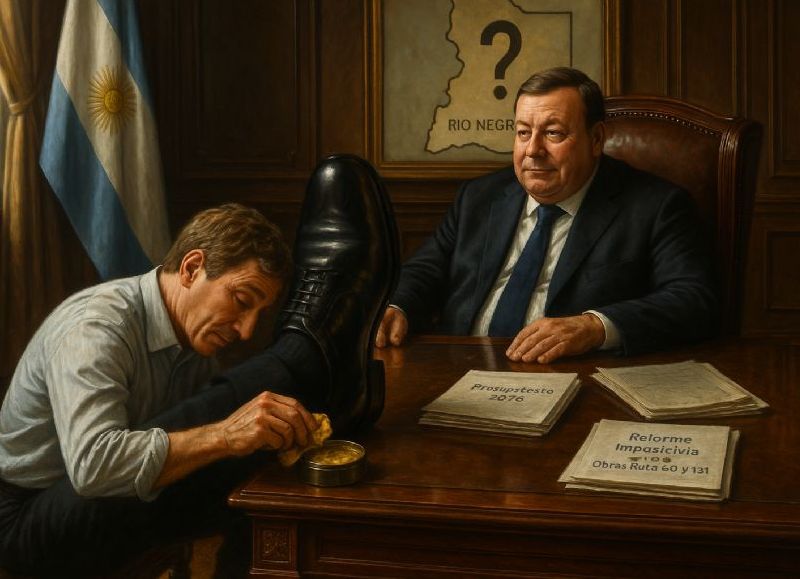 Weretilneck fue a “lamerle las botas” a Santilli en busca de auxilio político ante su falta de peso en el Congreso